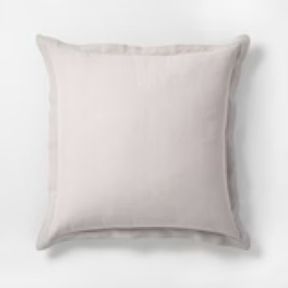 HEARTH & HAND 26x26 Cotton & Linen Euro Pillow in Taupe